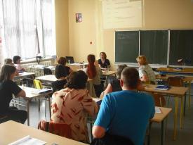 Lektorka a účastníci semináře