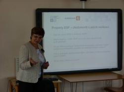 Mgr. Blažena Kubíčková a projekty ESF