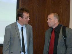 doc. Tomáš Janík (manažer Kvalitní školy) a doc. Petr Urbánek (TUL)